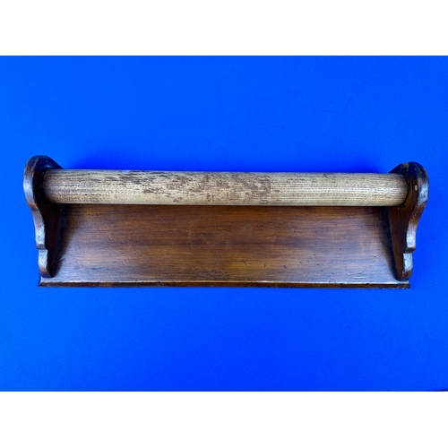 190 - Victorian Wooden Towel Rail