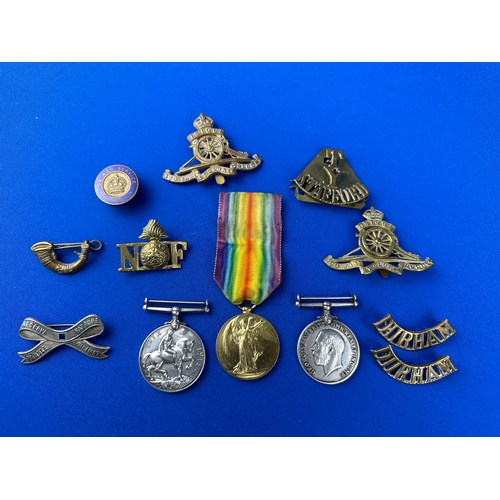 WWI World War 1 Medals & Cap Badges