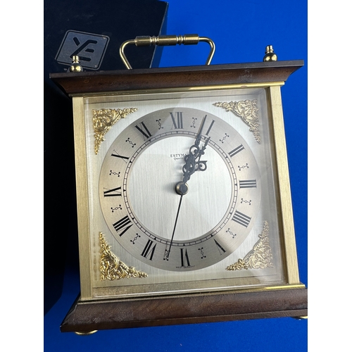 324 - Two Estyma Quartz Carriage Clocks