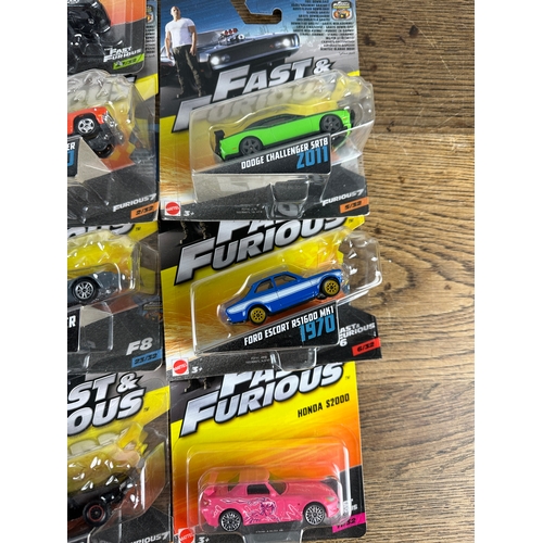 177 - 10 Fast & Furious Mattel Cars in Sealed Blister Packs