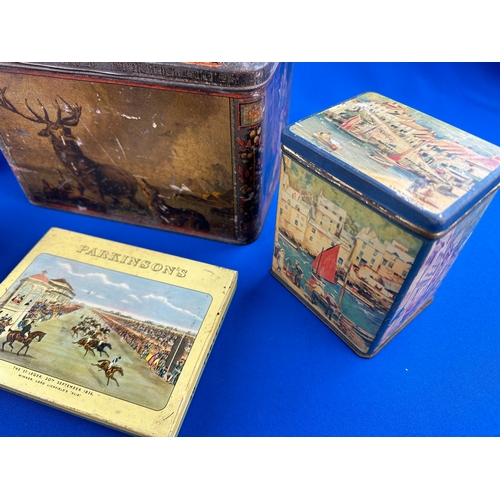 199 - Quantity of Antique & Later Tins including Colman's Mustard, C.W.S. Crumpsall Biscuits, Properts Dub... 