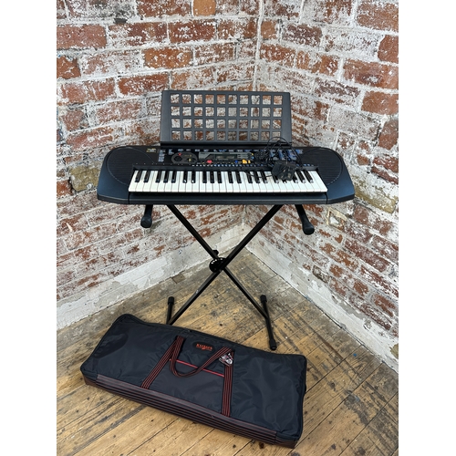 327 - Yamaha Portatone Electronic Keyboard PSR-79 with Power Supply & Stand