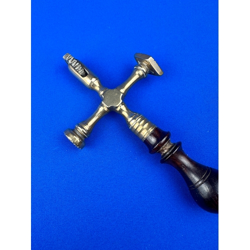 183 - Brass Cruciform Pastry Marker