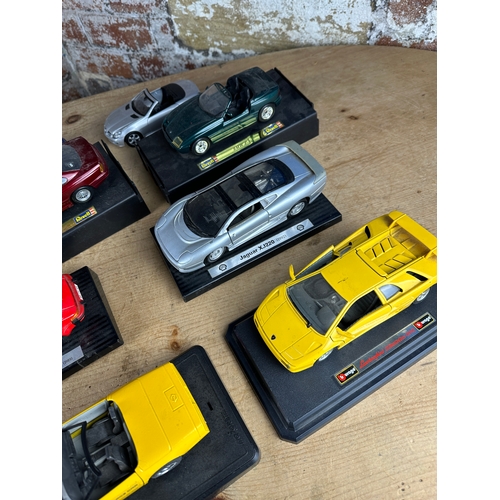 95 - Collection of Various Larger Scale Die Cast Vehicles in Various States - Maisto, Bburago, Revell etc... 