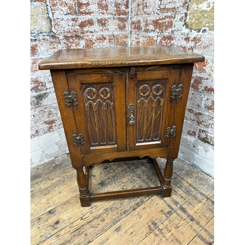 491 - Vintage Oak Pot Cupboard