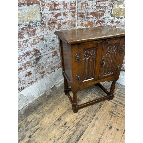 491 - Vintage Oak Pot Cupboard