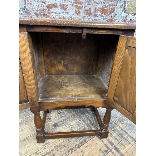 491 - Vintage Oak Pot Cupboard