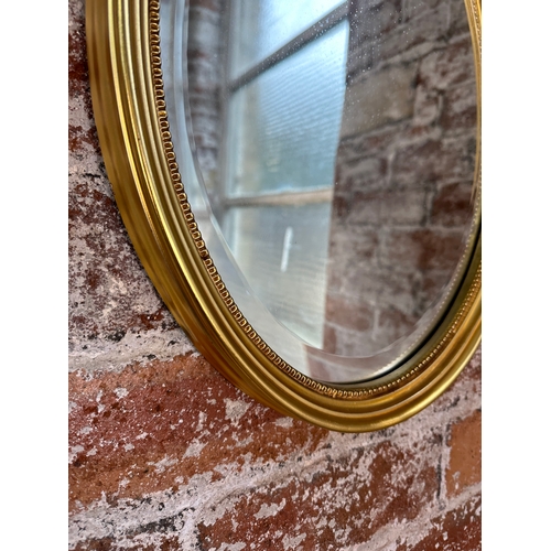 493 - Small Oval Mirror with Bevelled Edge