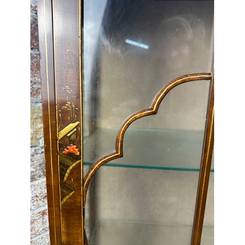 500 - Deco Style China Cabinet with Oriental Detail