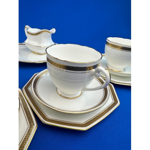 199 - Greek Key Design Tea Set