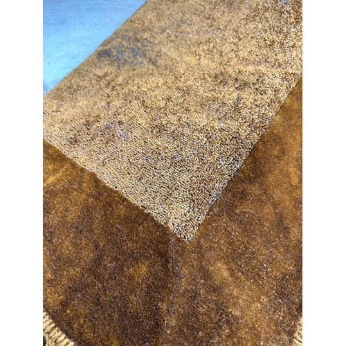 168 - Vintage Brown Chenille Table Cover