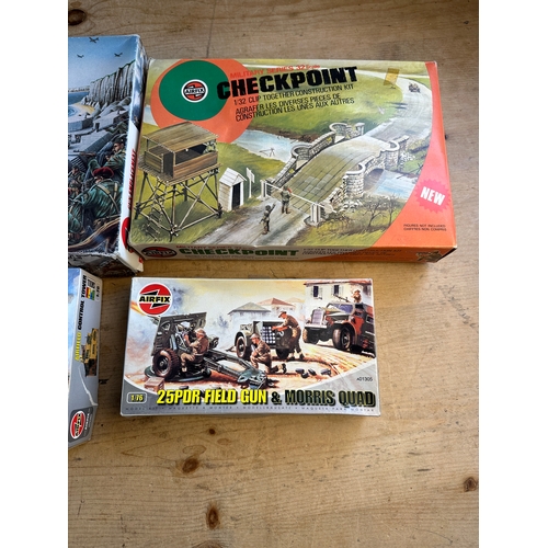 91 - Vintage Airfix Kits: Military Dioramas & Field Gun