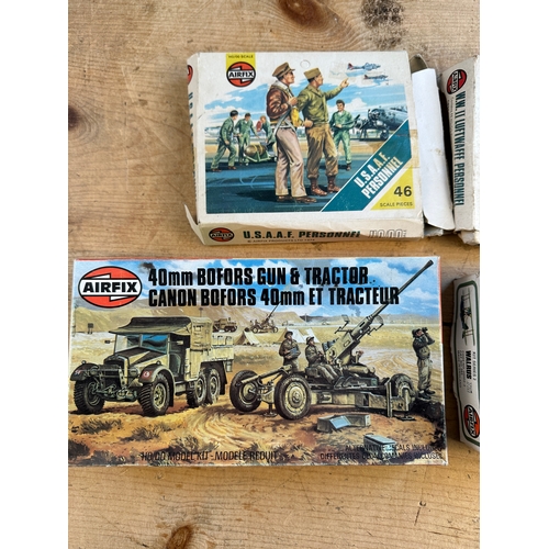 94 - Vintage Airfix Kits: Four Small Military Sets