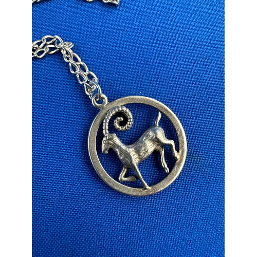 21 - S&K Silver Capricorn Necklace