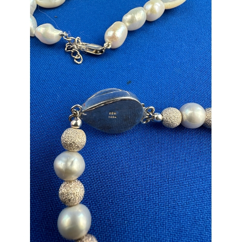 29 - Two Bracelets - Pearl TGGC & Mother of Pearl