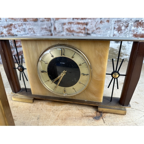 39 - Three Mid Century Metamec Mantle Clocks