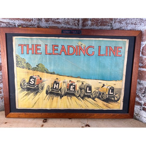 163 - Vintage Shell Advertising Poster 'The Leading Line'