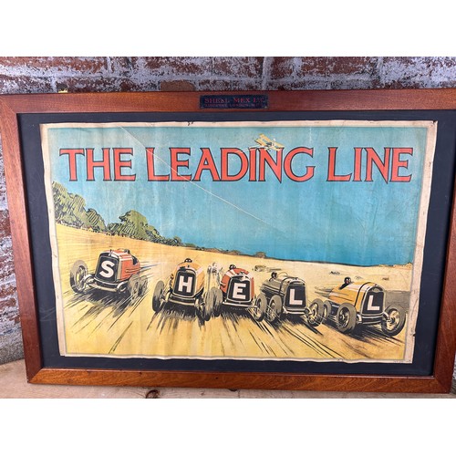 163 - Vintage Shell Advertising Poster 'The Leading Line'