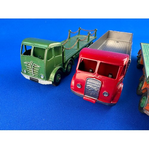 93 - Four Vintage Dinky Die Cast Supertoys 8 Wheel Foden Trucks