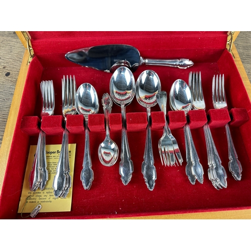 217 - Cooper Brothers Six Setting Canteen of Cutlery