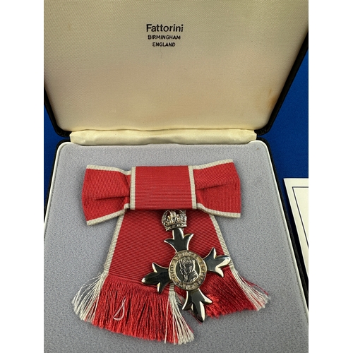 158 - Ladies M.B.E. Award in Original Fattorini Case