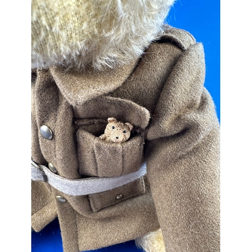 64 - Merrythought Bear - Tommy, Lest We Forget, WWI Centenary Bear. Limited Edition 35/1914