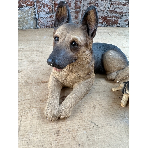 235 - Trio of German Shepherd Dog Figures