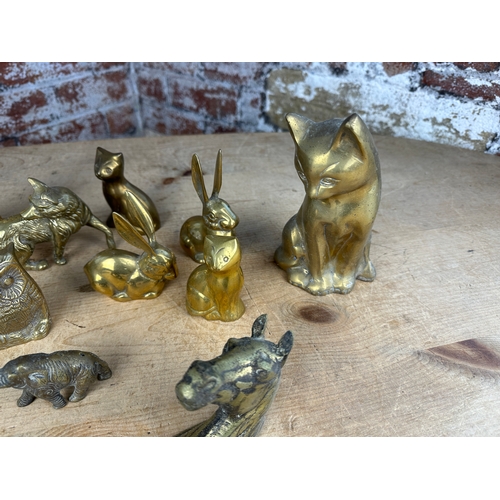 220 - Group of Brass Animal Figures