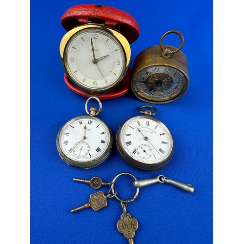 125 - Limit Pocket Watch - Working, Hallmarked Silver Case H Samuel 
