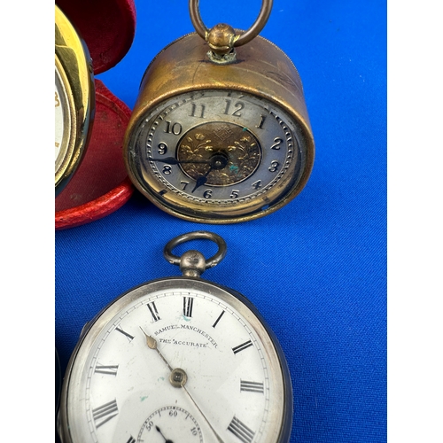 125 - Limit Pocket Watch - Working, Hallmarked Silver Case H Samuel 