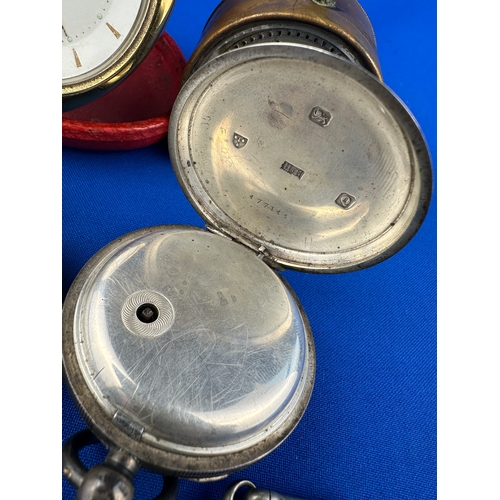 125 - Limit Pocket Watch - Working, Hallmarked Silver Case H Samuel 