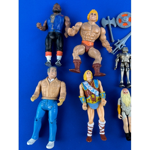 110 - Vintage 80's Action Figures, Star Wars, He-Man, A-Team, Zymlex Metal Man etc.