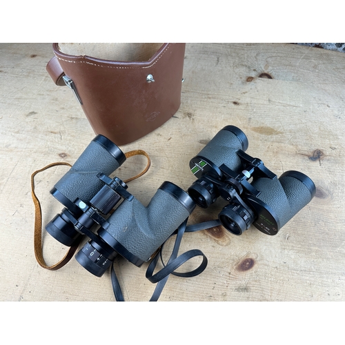 201 - Two Pairs of Swift Binoculars,Belmont 8x40 & Audubon 8.5x44