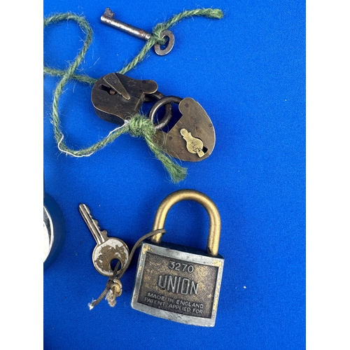 210 - Group of Vintage Padlocks with Keys