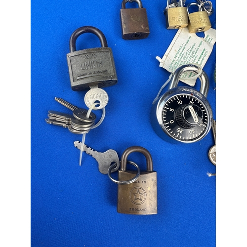 210 - Group of Vintage Padlocks with Keys