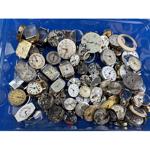 123 - Large Amount of Vintage Watch Movements for Spares or Repair