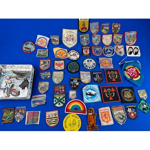 186 - Group of Collectable Pin Badges & Vintage Fabric Patches