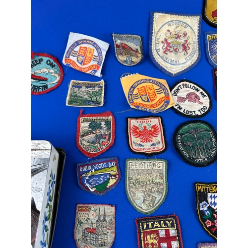 186 - Group of Collectable Pin Badges & Vintage Fabric Patches