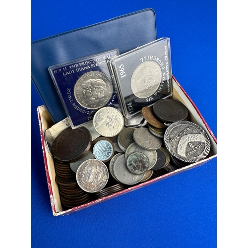 160 - Antique & Later Coins including some Silver Content & Unusual Medal