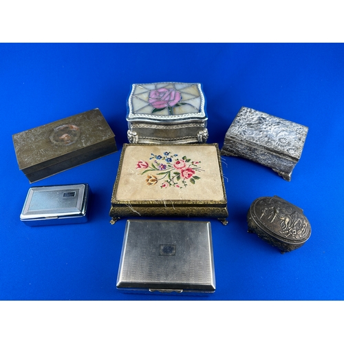 177 - Collection of Jewellery, Trinket and Cigarette Boxes