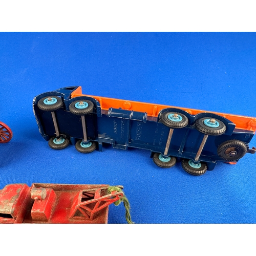 113 - Group of Vintage Dinky & Corgi Playworn Diecast Vehicles including Dinky Foden 8 Wheel Truck