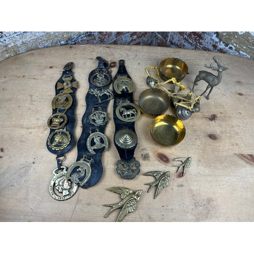 169 - Horse Brasses & Other Brass Items