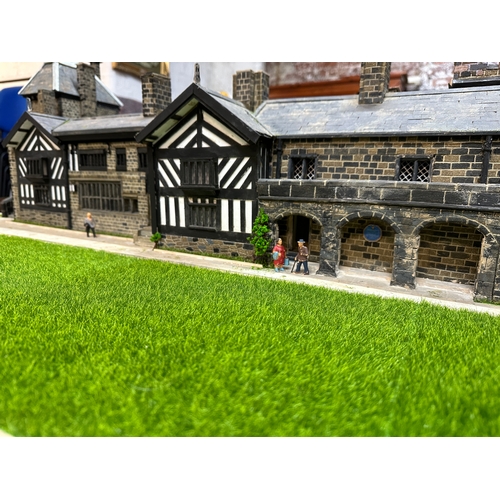 44 - Large Hand Crafted Stone Model of Shibden Hall, Halifax.  A Model by David Loboda and Brian Williams... 