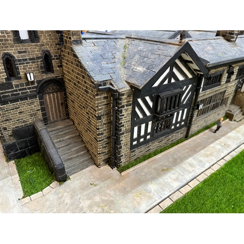 44 - Large Hand Crafted Stone Model of Shibden Hall, Halifax.  A Model by David Loboda and Brian Williams... 