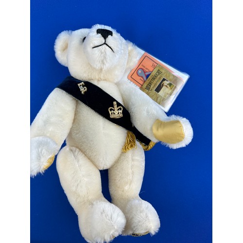 61 - Merrythought Bear - Queen Elizabeth 80th Birthday Musical Bear, Limited Edition 68/2006