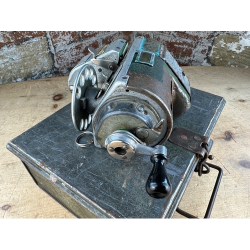 Vintage Bus Conductors Ticket Machine & Metal Carry Case