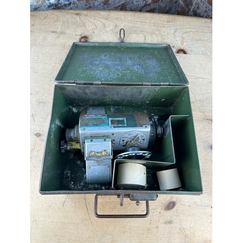 Vintage Bus Conductors Ticket Machine & Metal Carry Case