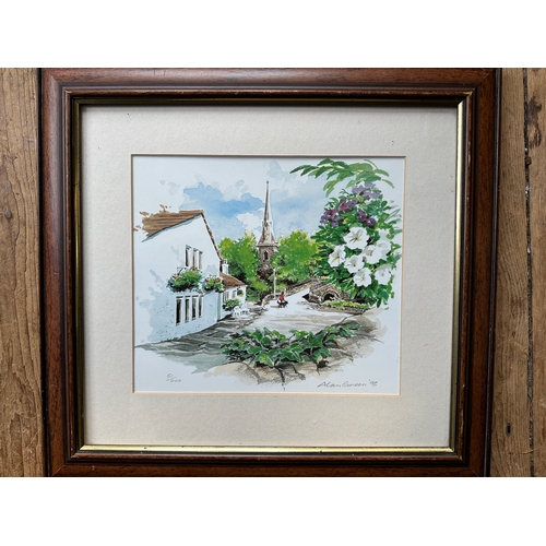 Local Interest Limited Edition Print - Ripponden Old Bridge by Alan Green