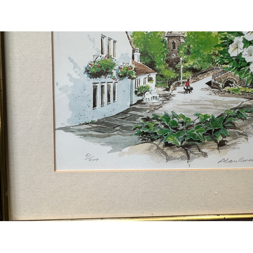 Local Interest Limited Edition Print - Ripponden Old Bridge by Alan Green