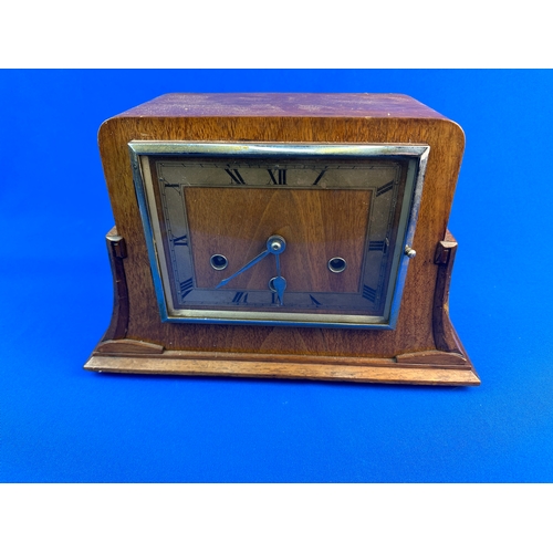 121 - Art Deco 8 Day Westminster Chime Mantel Clock